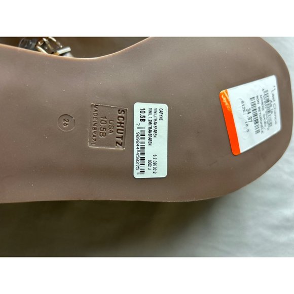 Schutz Cayne Wedge Open Toe Sandals Size 10.5B New without Tags - Picture 8 of 8
